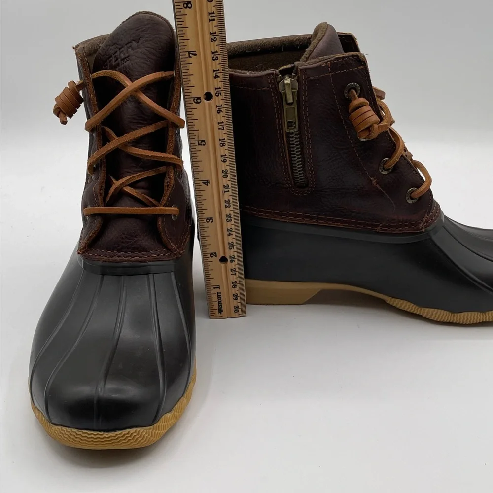 Sperry Women’s Waterproof Duck Boots Size 8 Dark Brown - Picture 15 of 16